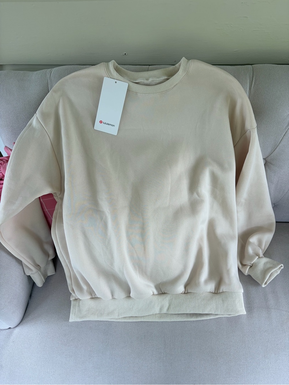 lululemon athletica Light Cream yellow Crewneck Pullover - Picture 1 of 6